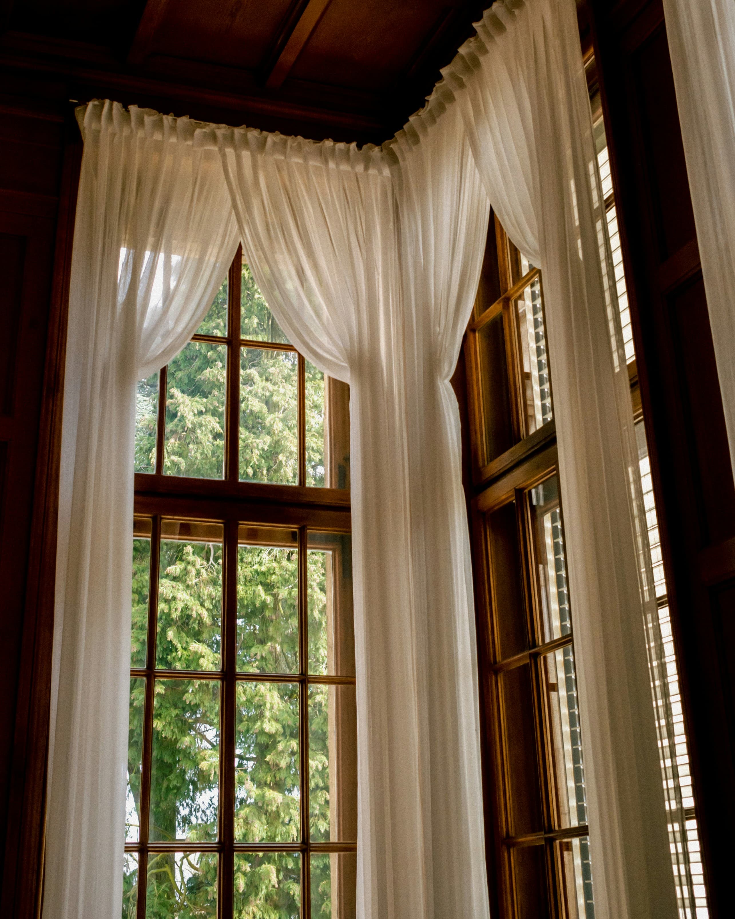 Linen drapery